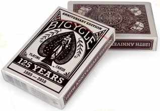 Bicycle Deck 125th Anniversary Edition Burgundy