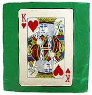 King of Hearts 18" Card Silk.