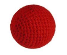 Crochet Ball (0.87 Inch) Red by Uday
