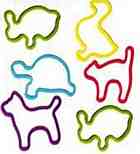 Shaped Rubber Bands (Animals)