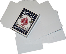 Blank Bicycle Cards (Double Blank) x 5