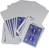 Blank Face Bicycle Cards Blue Back x 5