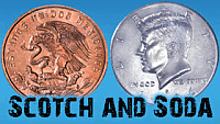 Scotch and Soda Coins With Book